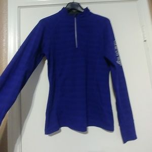 MPG long sleeved workout shirt with thumbholes